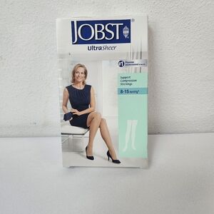 JOBST UltraSheer Beige 8-15mmHg XL Thigh Knee CT, Medical Compression Stockings